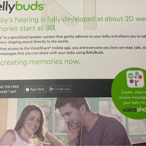 Belly buds prenatal Audio speakers new in box MSRP $45 - Picture 3 of 5
